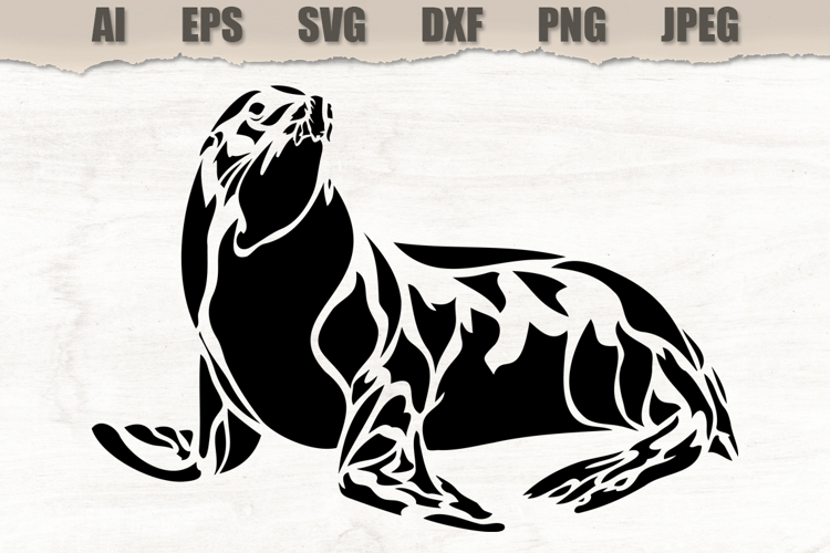 Stencil Sea Lion
