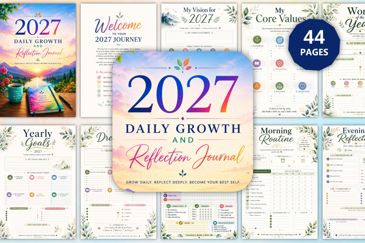 2027 Daily Growth and Reflection Journal