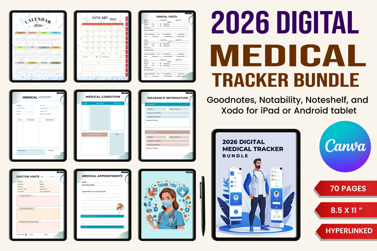 2026 Digital Medical Tracker Bundle