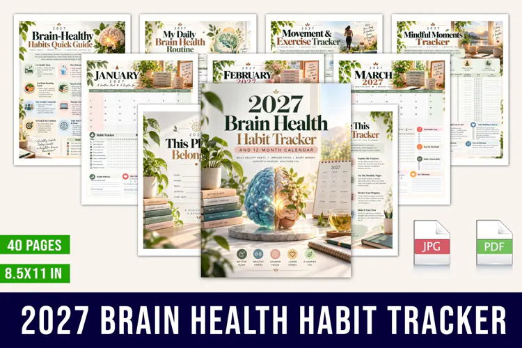 2027 Brain Health Habit Tracker