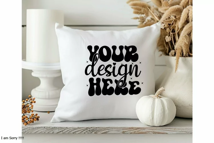 Square Pillow Mockup,Square Pillow JPG