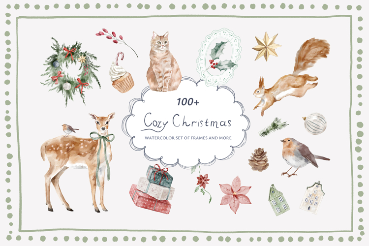 Cozy Christmas Watercolor Set