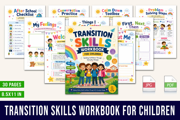 Transition Skills Workbook example image 1