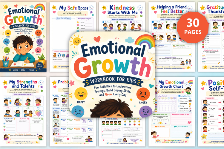 Emotional Growth Workbook for Kids