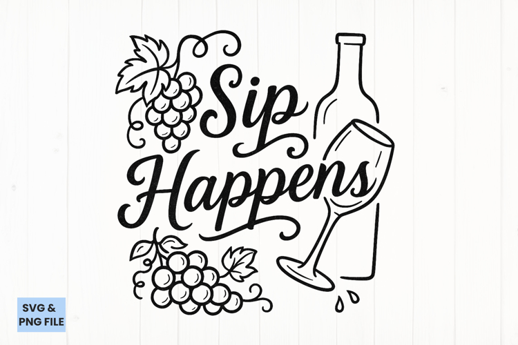 Wine funny quote svg design