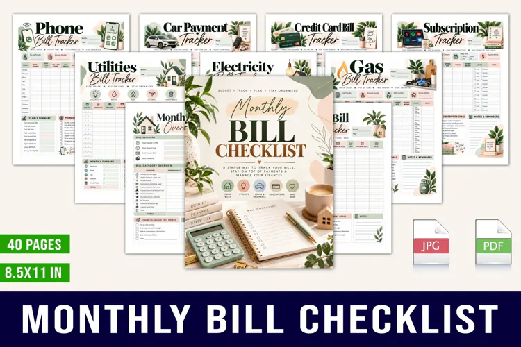 Monthly Bill Checklist