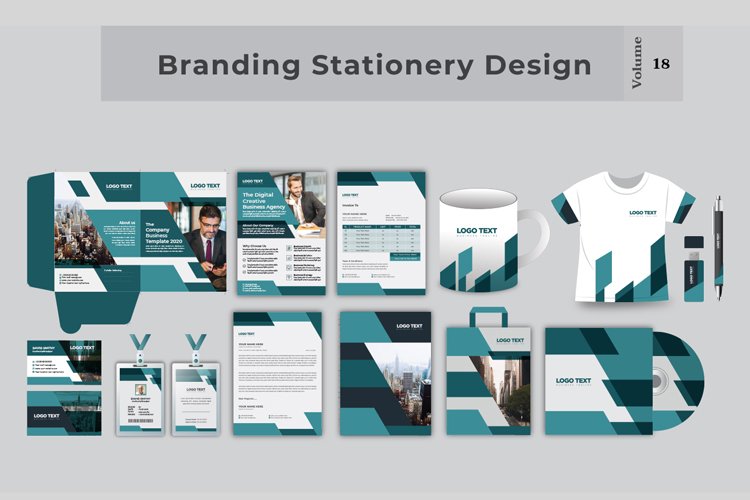 Professional Business Branding Stationery Template example image 1