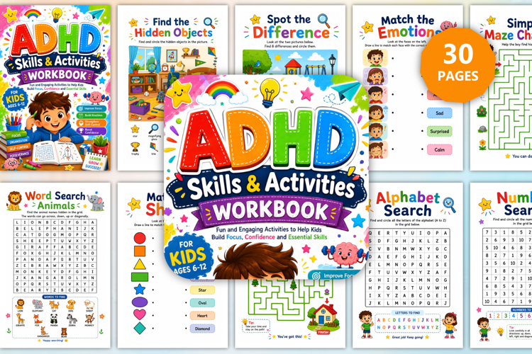 ADHD Skills & Activities Workbook