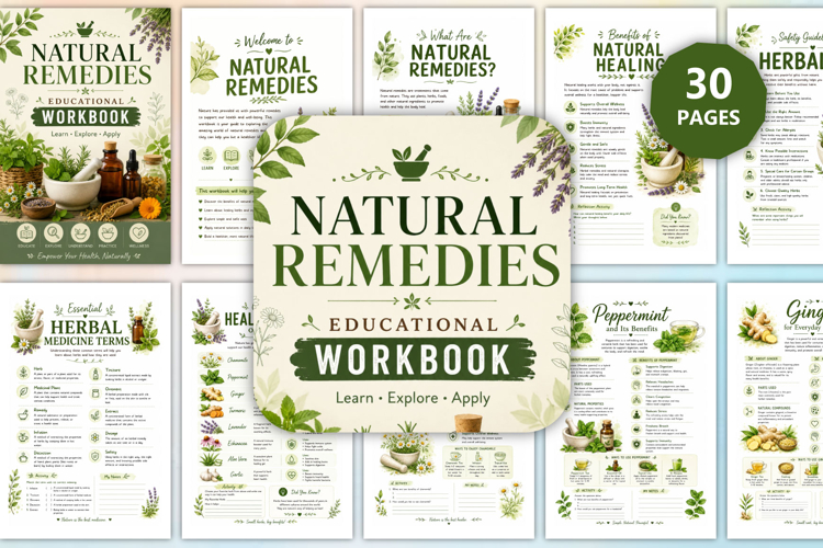 Natural Remedies Educational Workbook example image 1