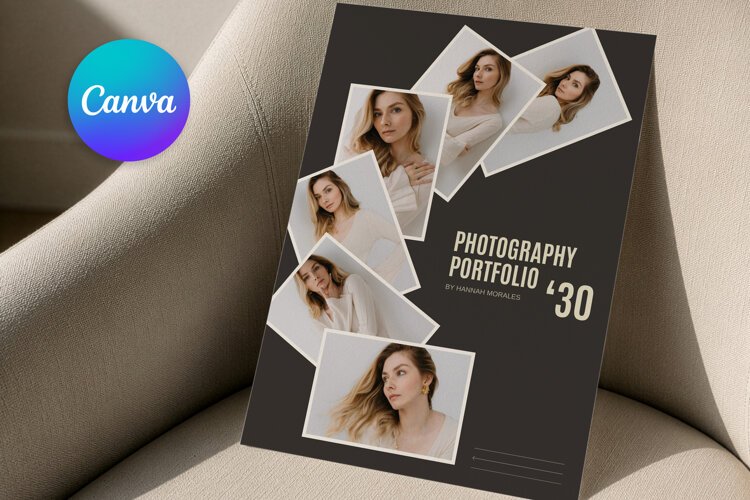 Minimalist Dark Photography Portfolio Photo Collage example image 1