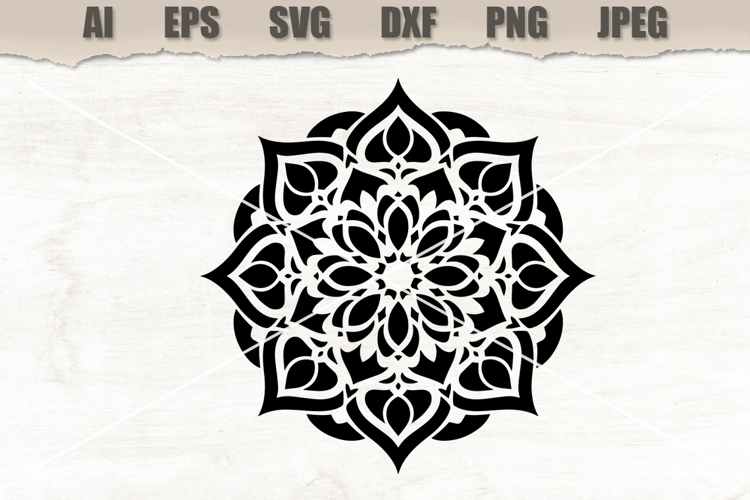 Stencil Elegant Mandala