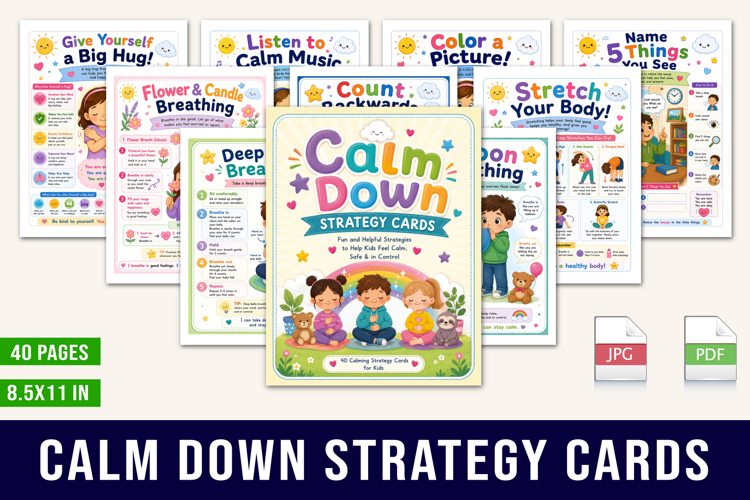 calm down cards example image 1