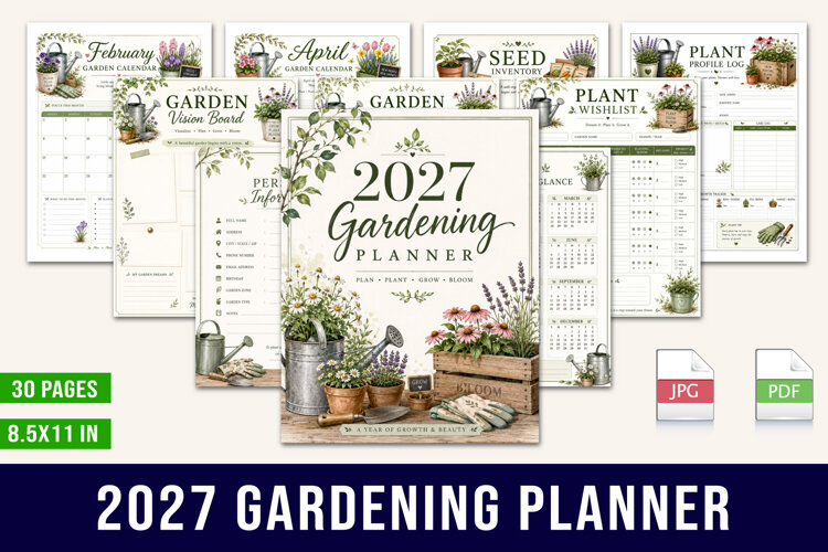 2027 Gardening Planner example image 1