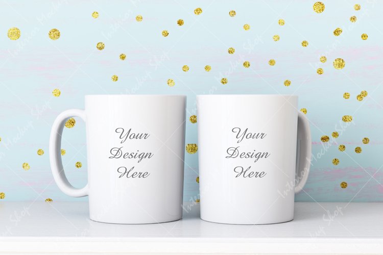 Mug Mockup, Two Mug Mockup, JPG example image 1