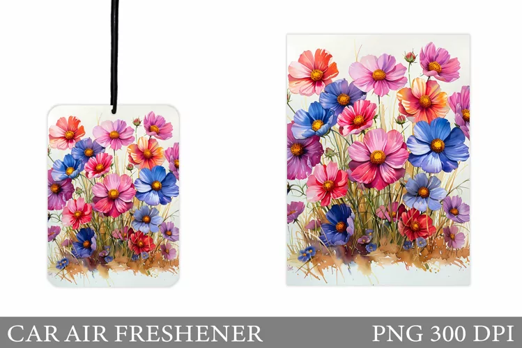 Flowers Car Air Freshener. Floral Car Air Freshener Design