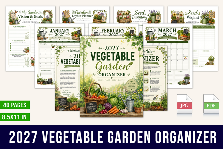 2027 Vegetable Garden Organizer