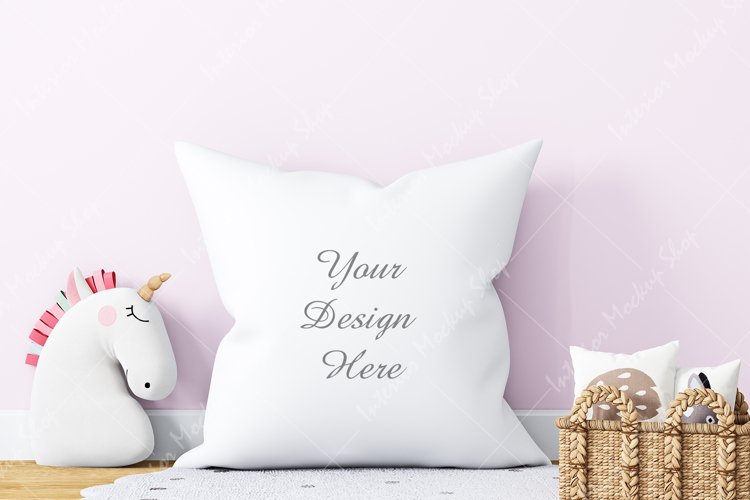 Mockup White Pillow in JPG | Craft Mockups example image 1
