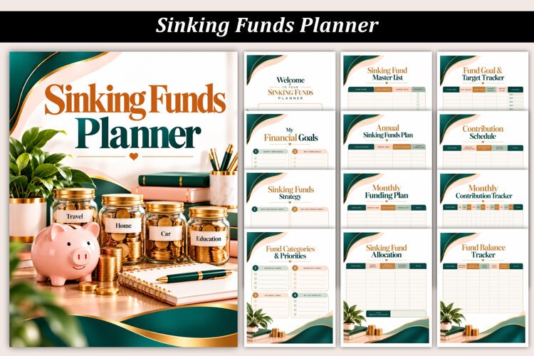 Sinking Funds Planner | Printable Budgeting & Savings example image 1