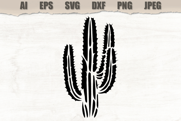 Stencil Desert Cactus