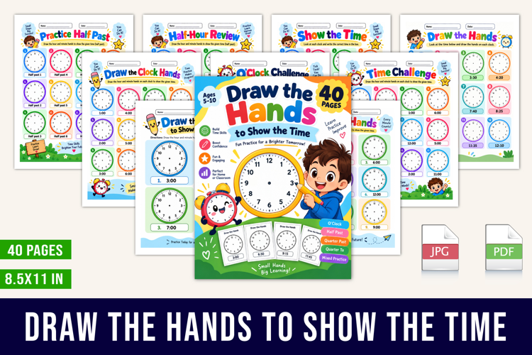 Draw the Hands to Show the Time