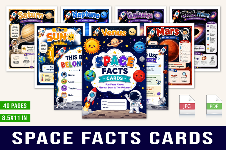 Space Facts Cards