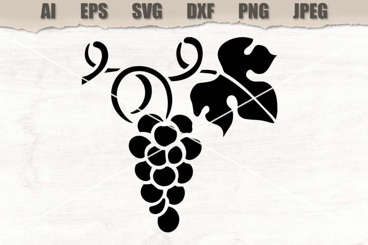 Stencil Grape Cluster