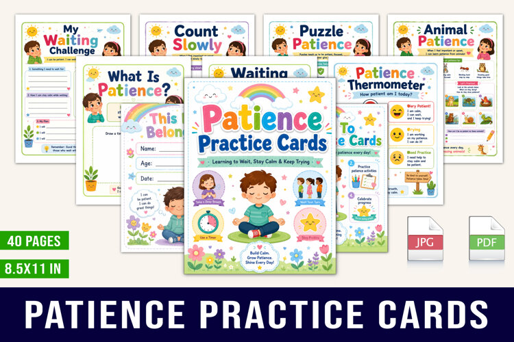 Patience Practice Cards example image 1