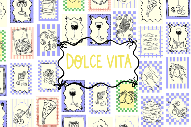 Dolce Vita Italian Summer Clipart
