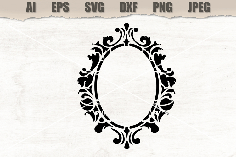 Stencil Vintage Ornate Frame