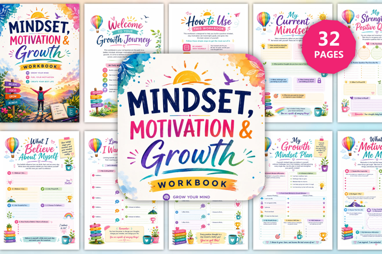 Mindset, Motivation & Growth Workbook