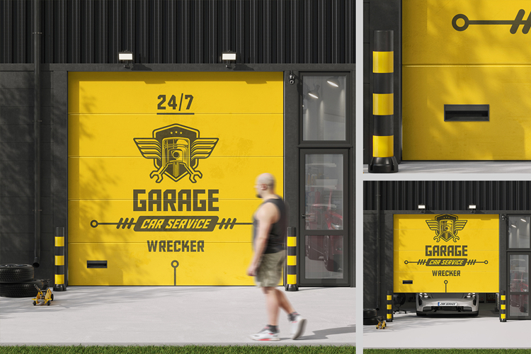 Garage Door Branding Mockup