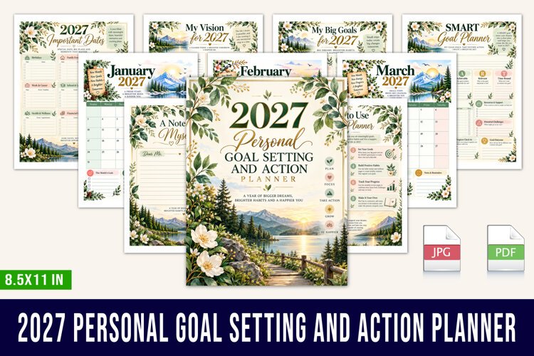 2027 Goal Setting and Action Planner example image 1