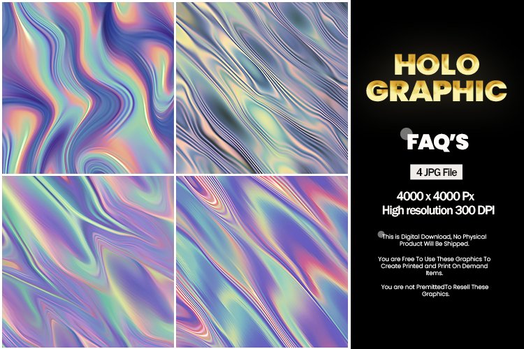 Holographic Square Coaster - 04 Variations