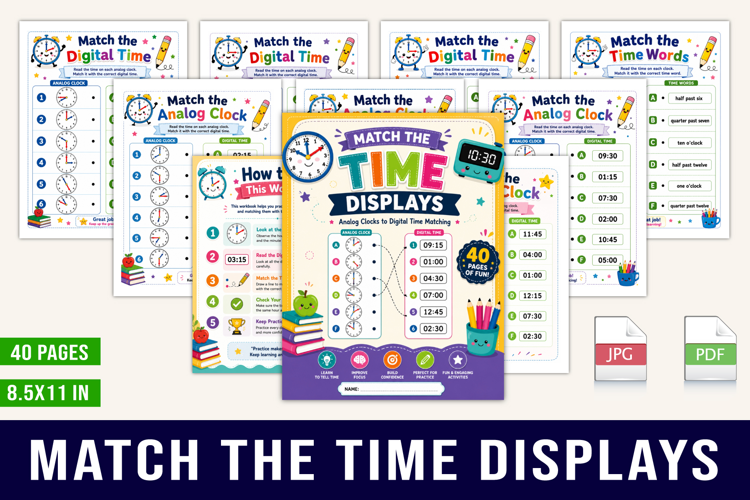 Match the Time Displays workbook