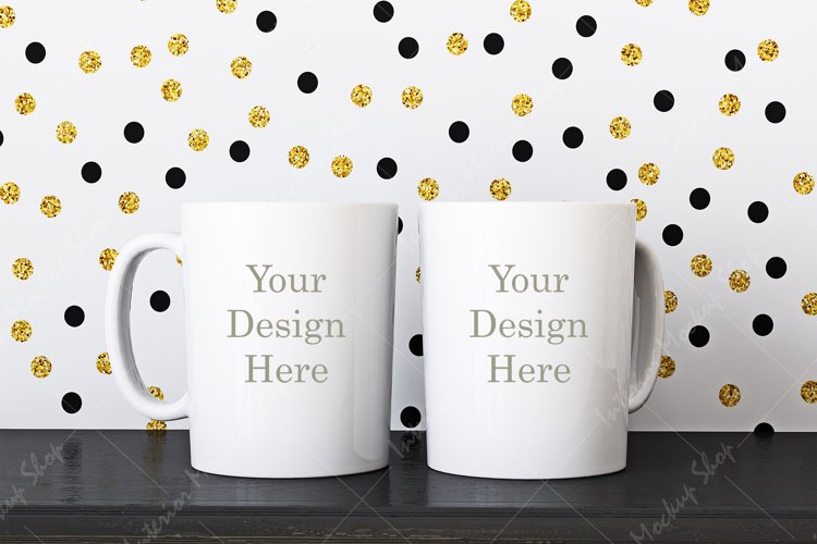 Mug Mockup, Two Mug Mockup, JPG