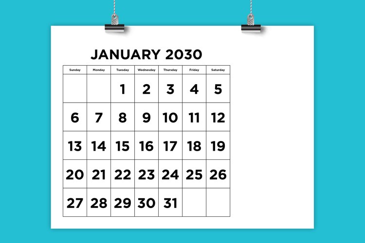 Blank Calendar Templates Image 4
