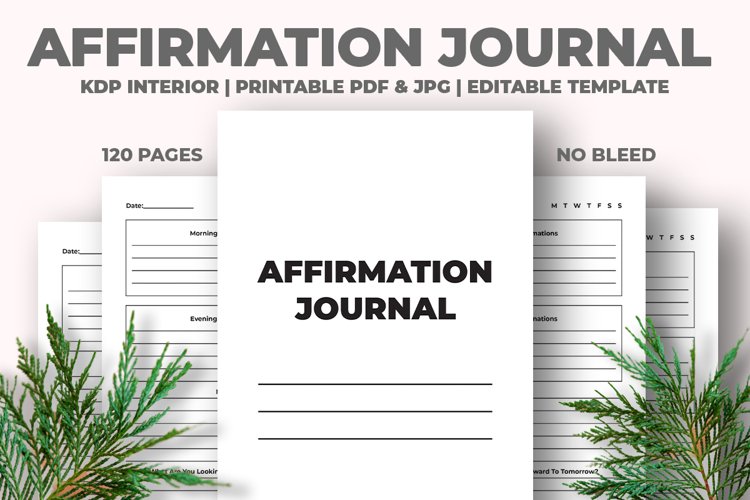 Affirmation Journal KDP Interior