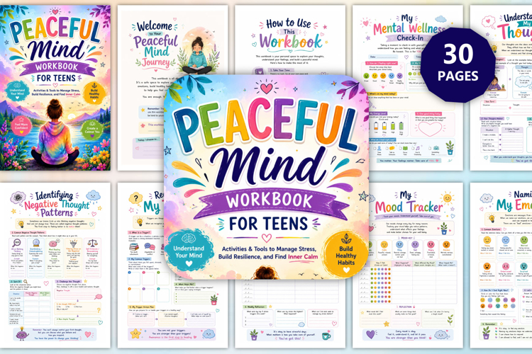Peaceful Mind Workbook for Teens