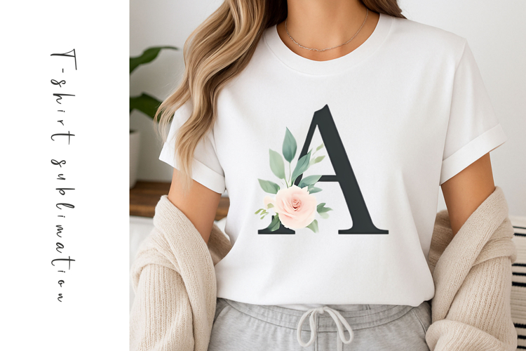 Alphabet, Letters, Monogram, White Flowers