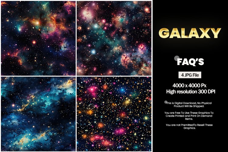 Galaxy Square Coaster - 04 Variation example image 1