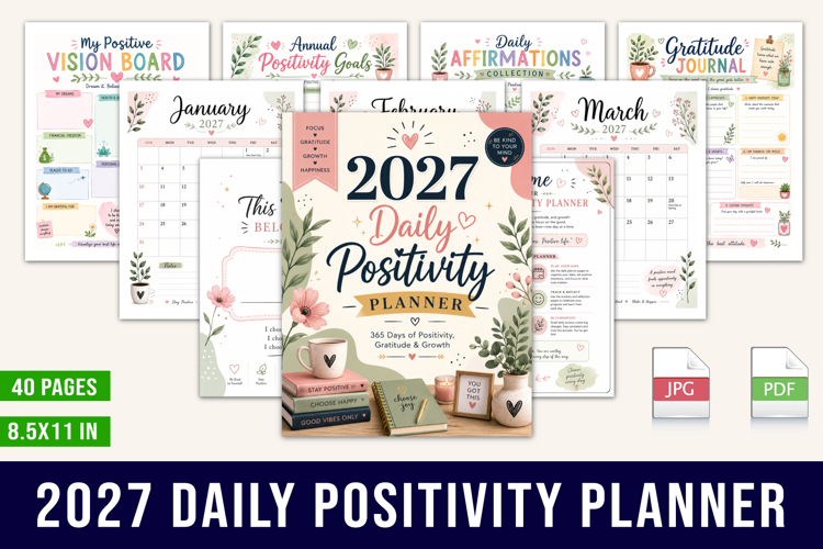 2027 Daily Positivity Planner