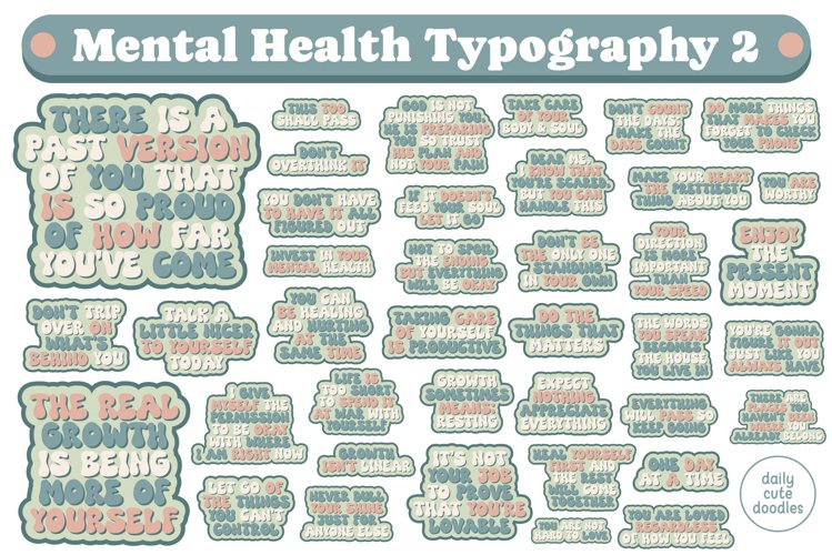 Mental Health Typography Statement Version 2 example image 1