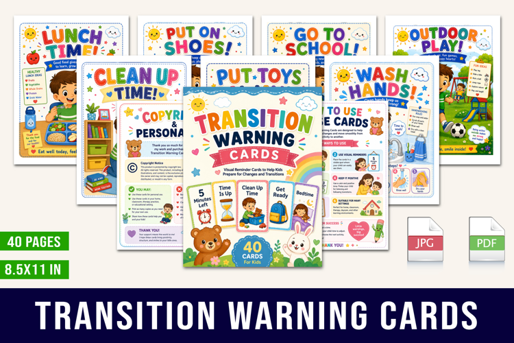 Transition Warning Cards