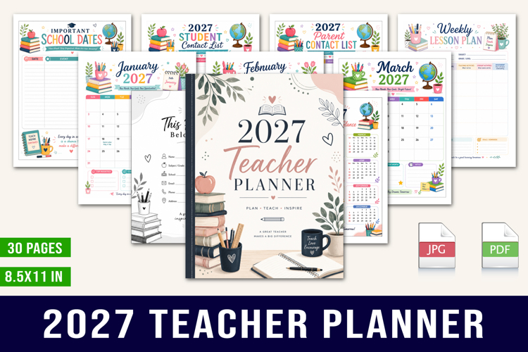 2027 Teacher Planner