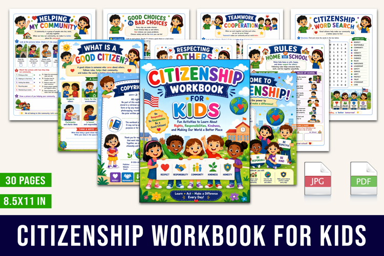 Citizenship Workbook for Kids