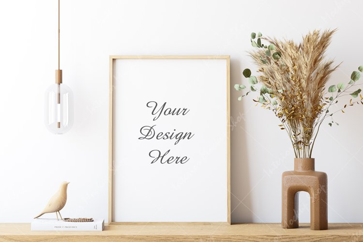 Frame mockup interior, Boho frame mockup