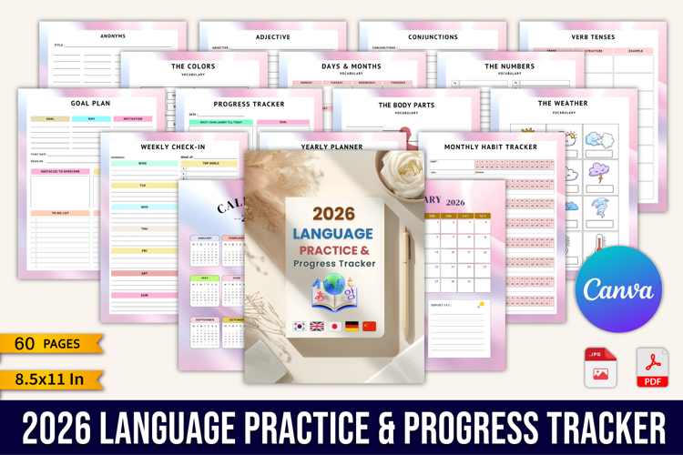 2026 Language Practice & Progress Tracker