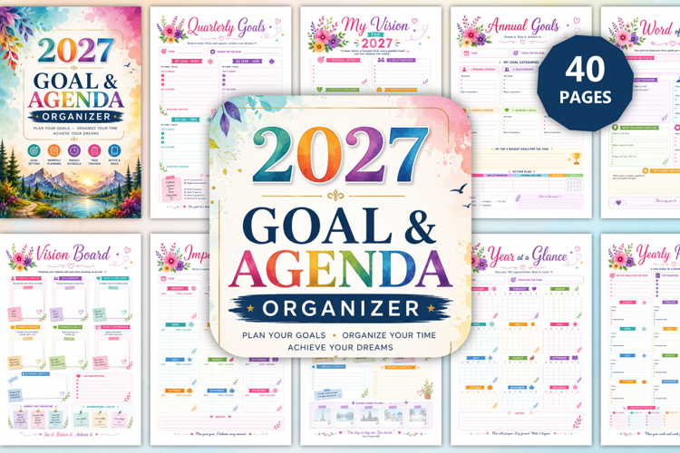 2027 Goal & Agenda Organizer