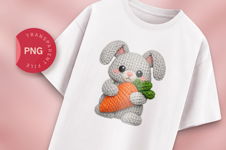 Crochet Easter Bunny PNG Clipart