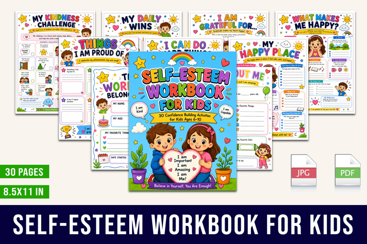 Self-Esteem Workbook for Kids